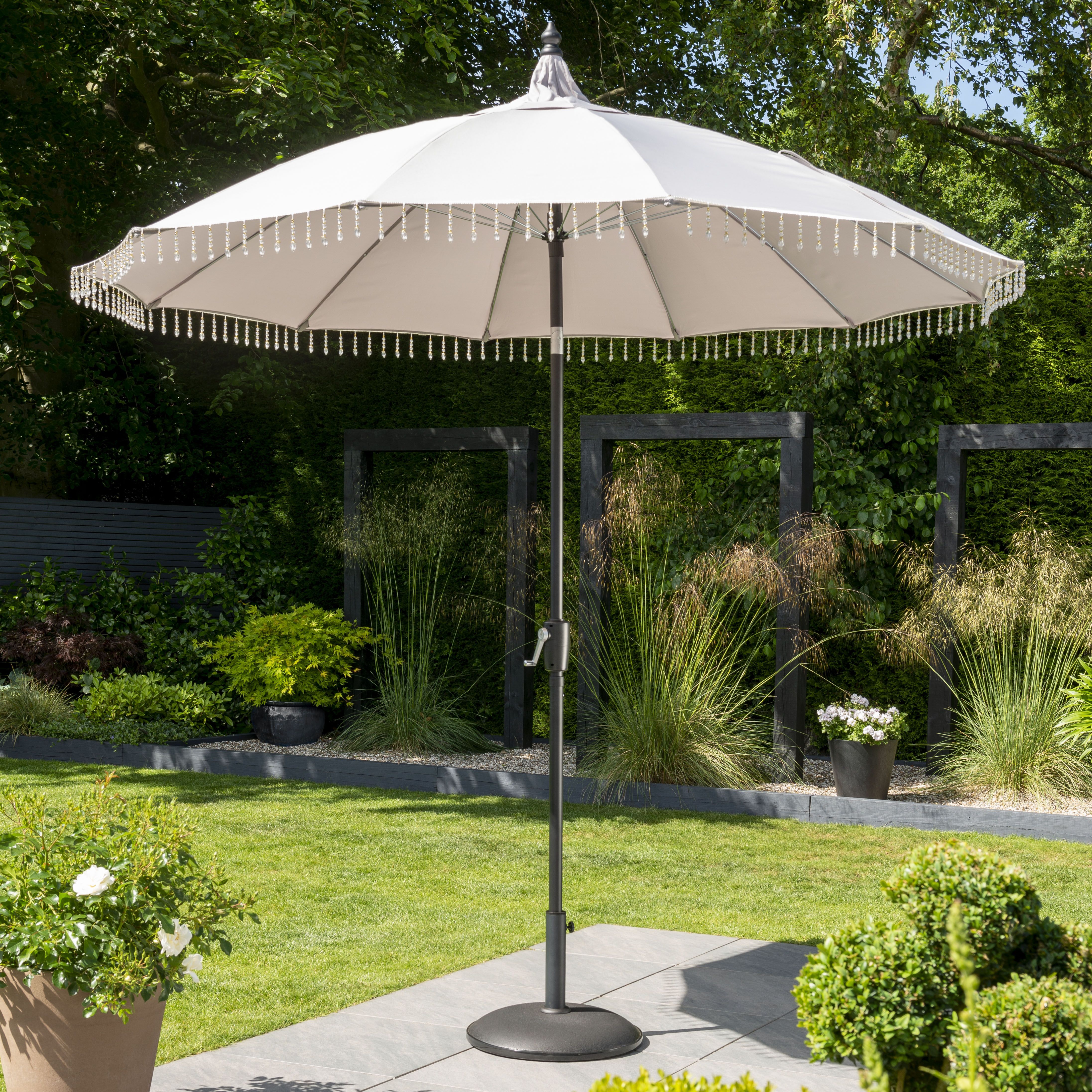 Norfolk Leisure Carrousel (W) 2.5m (H) 2.4m Grey Parasol