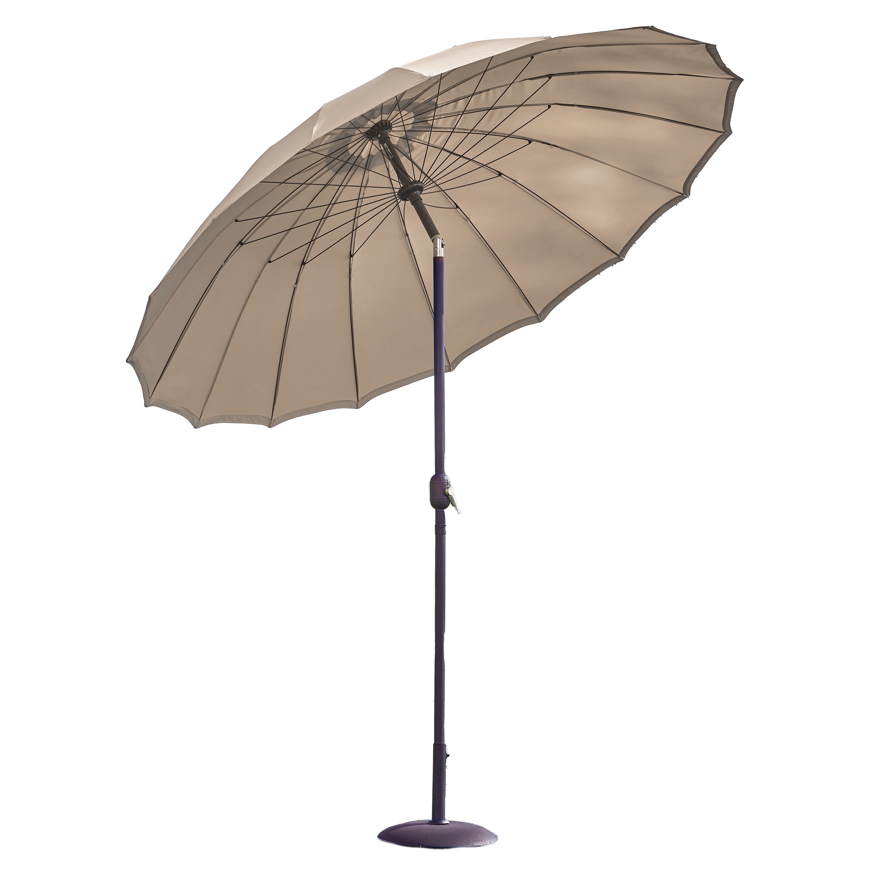 Norfolk Leisure Geisha (W) 2.5m (H) 2.4m Beige Parasol