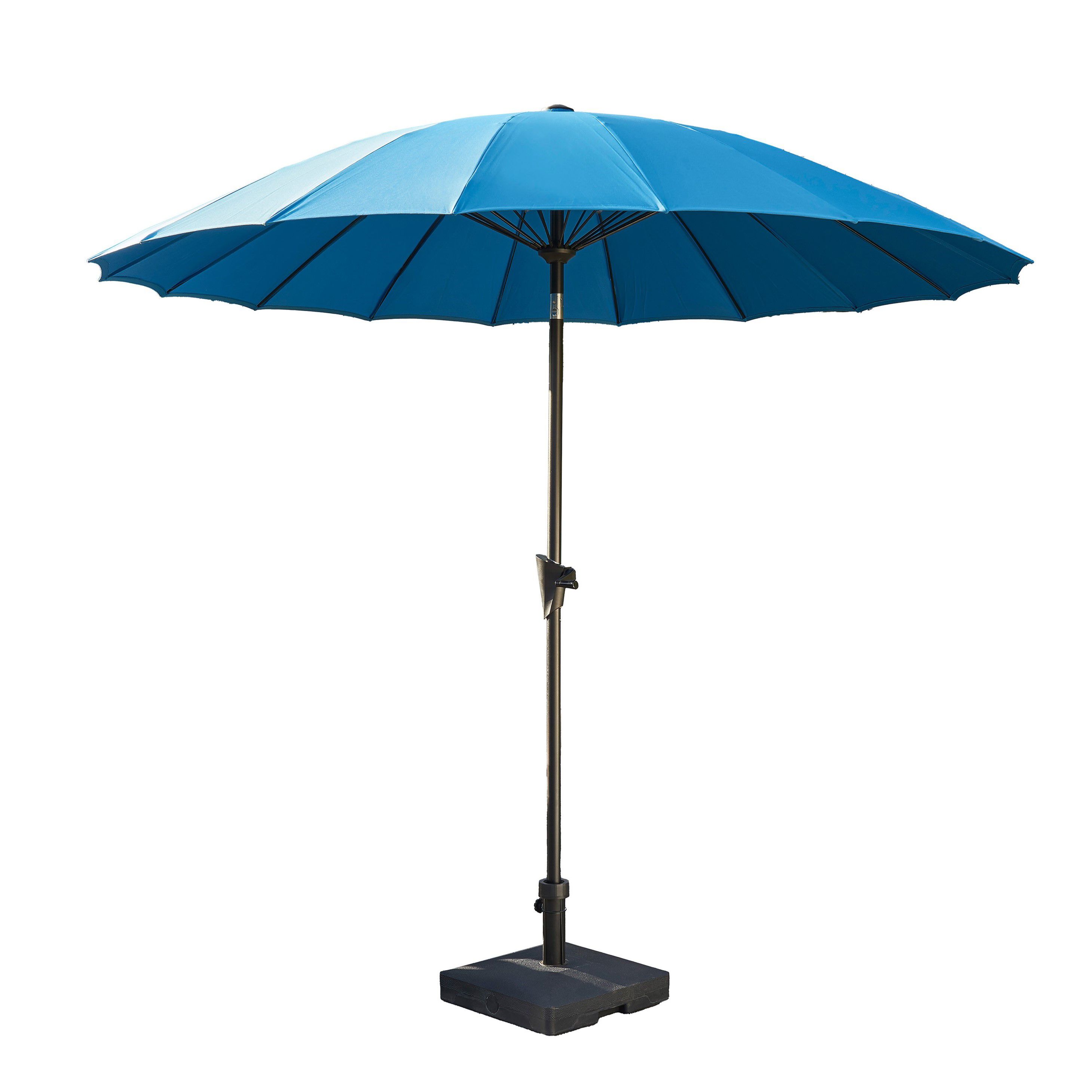 Norfolk Leisure Geisha (W) 2.5m (H) 2.4m Blue Parasol