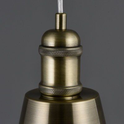 Normann Pendant Antique brass effect Ceiling light