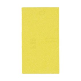 Norton 80 grit Yellow Sanding sheet (L)70mm (W)125mm, Pack of 5