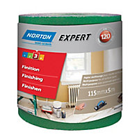 Norton Expert 120 grit Sanding roll (L)5m (W)115mm
