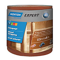 Norton Expert 40 grit Sanding roll (L)5000mm (W)115mm