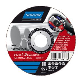 Norton Inox & metal Cutting disc 125mm x 1mm x 22.2mm