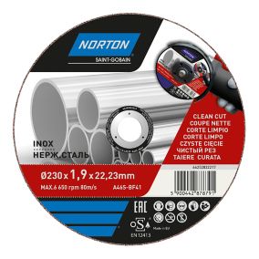 Norton Inox & metal Cutting disc 230mm x 1.9mm x 22.2mm
