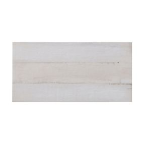 Norwegio White Matt Wood effect Ceramic Wall & floor Tile Sample