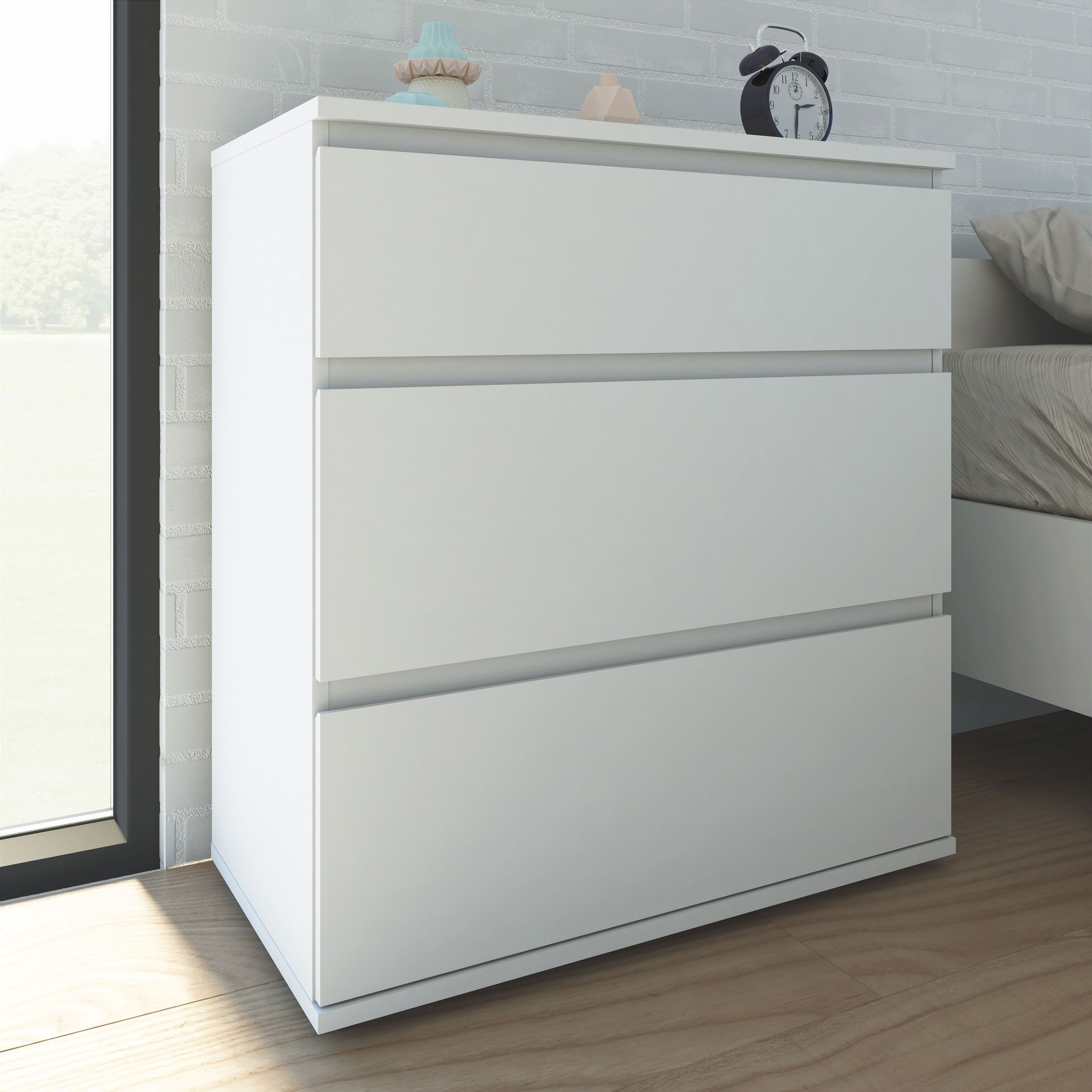 B&q chest of store drawers grey