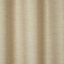 Novan Beige Plain Unlined Eyelet Curtain (W)140cm (L)260cm, Single