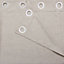 Novan Beige Plain Unlined Eyelet Curtain (W)167cm (L)183cm, Single