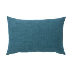 Novan Plain Blue Cushion (L)60cm x (W)40cm
