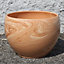 Nurgul Brown Marble effect Ceramic Plant pot (Dia)20cm