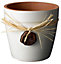 Nurgul Cream Ceramic Plant pot