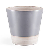 Nurgul Grey Terracotta Plant pot (Dia)58cm