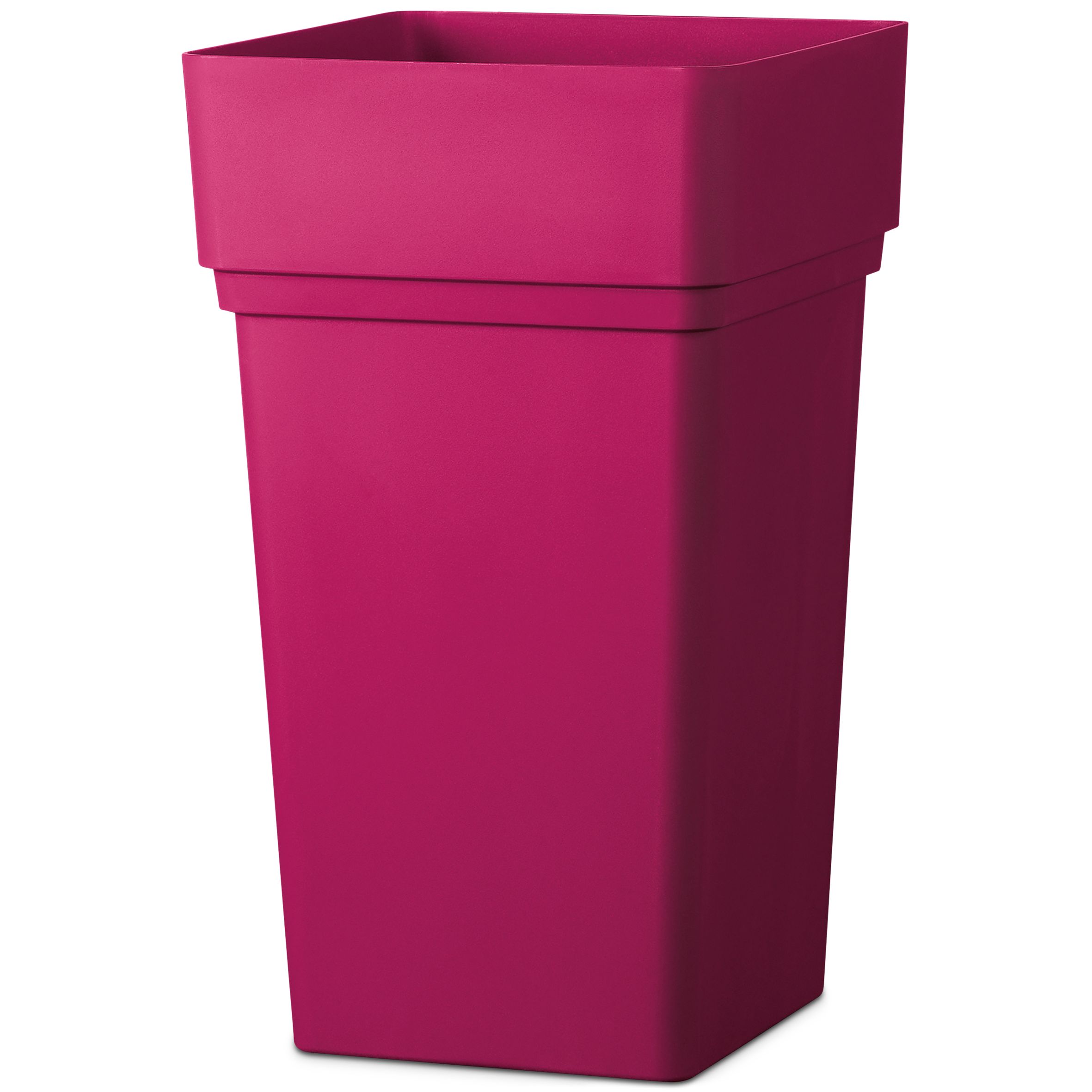 Nurgul Pink Plastic Plant pot (Dia)38cm DIY at B&Q