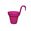 Nurgul Pink Plastic Round Hanging pot (Dia)20cm