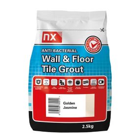 NX Anti-bacterial Fine textured Golden jasmine Tile Grout, 2.5kg