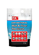 NX Anti-bacterial Fine textured Ready mixed Grey Tile Grout, 2.5kg