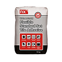 NX Flexible Standard set White Tile Adhesive, 10kg