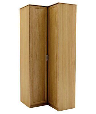 Oak effect Corner wardrobe (H)2250mm (W 