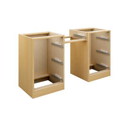 Oak effect Dressing table (H)747mm (W)1360mm (D)578mm