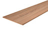 Oak effect Fully edged Furniture board, (L)0.8m (W)400mm (T)18mm
