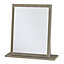 Oak effect Rectangular Wall-mounted Framed Mirror, (H)50.5cm (W)48cm