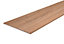 Oak effect Semi edged Furniture board, (L)2.5m (W)200mm (T)18mm