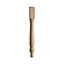 Oak Half spigot newel post (H)725mm (W)90mm