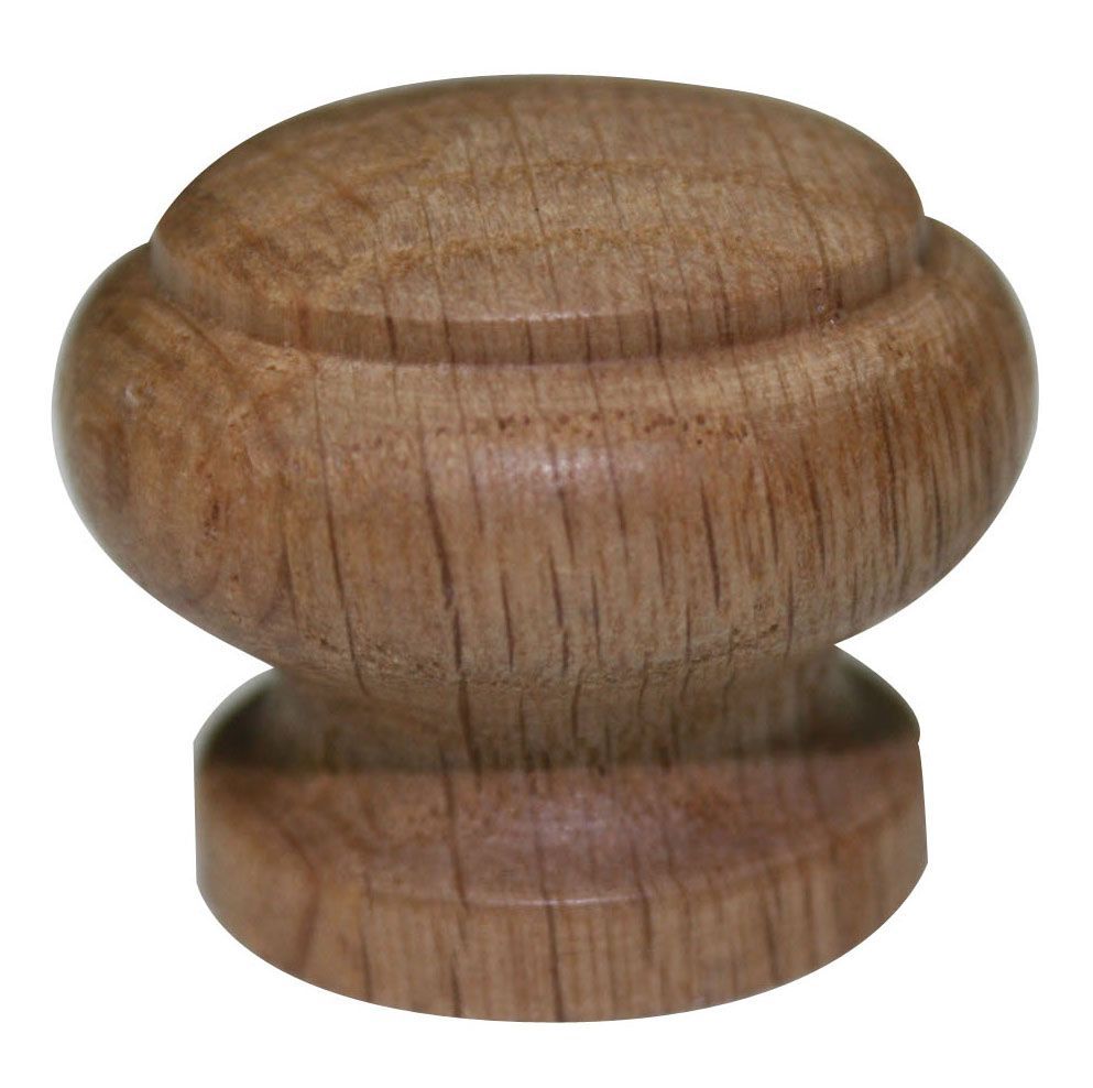 Oak Round Furniture Knob (Dia)35mm