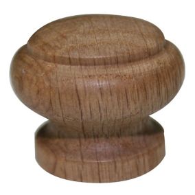 Oak Round Furniture Knob (Dia)35mm