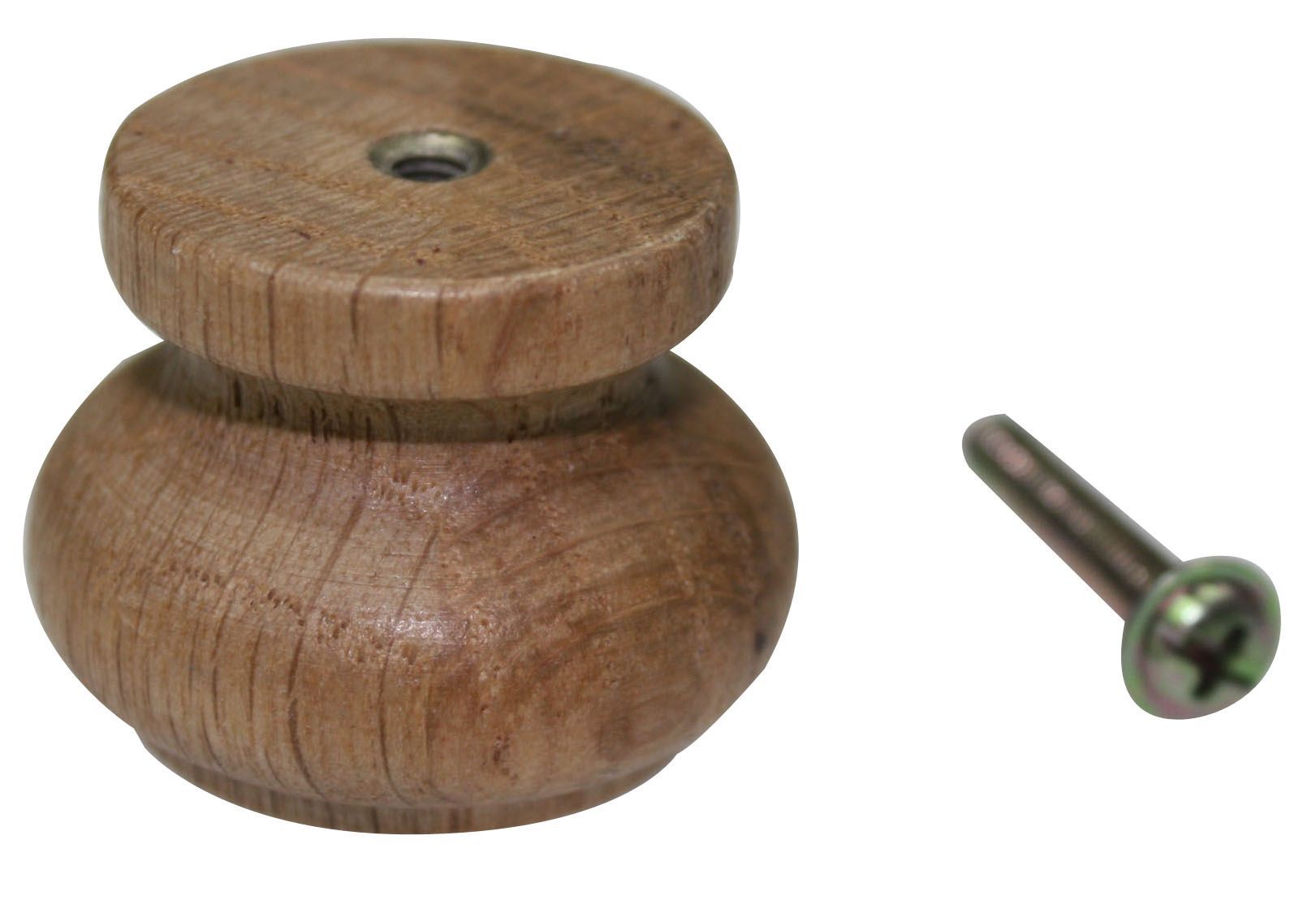 Oak Round Furniture Knob (Dia)35mm