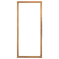 Oak veneer External door frame, (H)2013mm (W)813mm