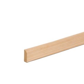 Oak veneer Rounded Architrave (L)2.1m (W)44mm (T)15mm, Pack of 5