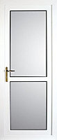 Obscure Mid bar White Back door & frame, (H)2055mm (W)840mm