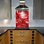Off The Wall Creations Red Cherry Red Glass Splashback, (H)745mm (W)595mm (T)6mm