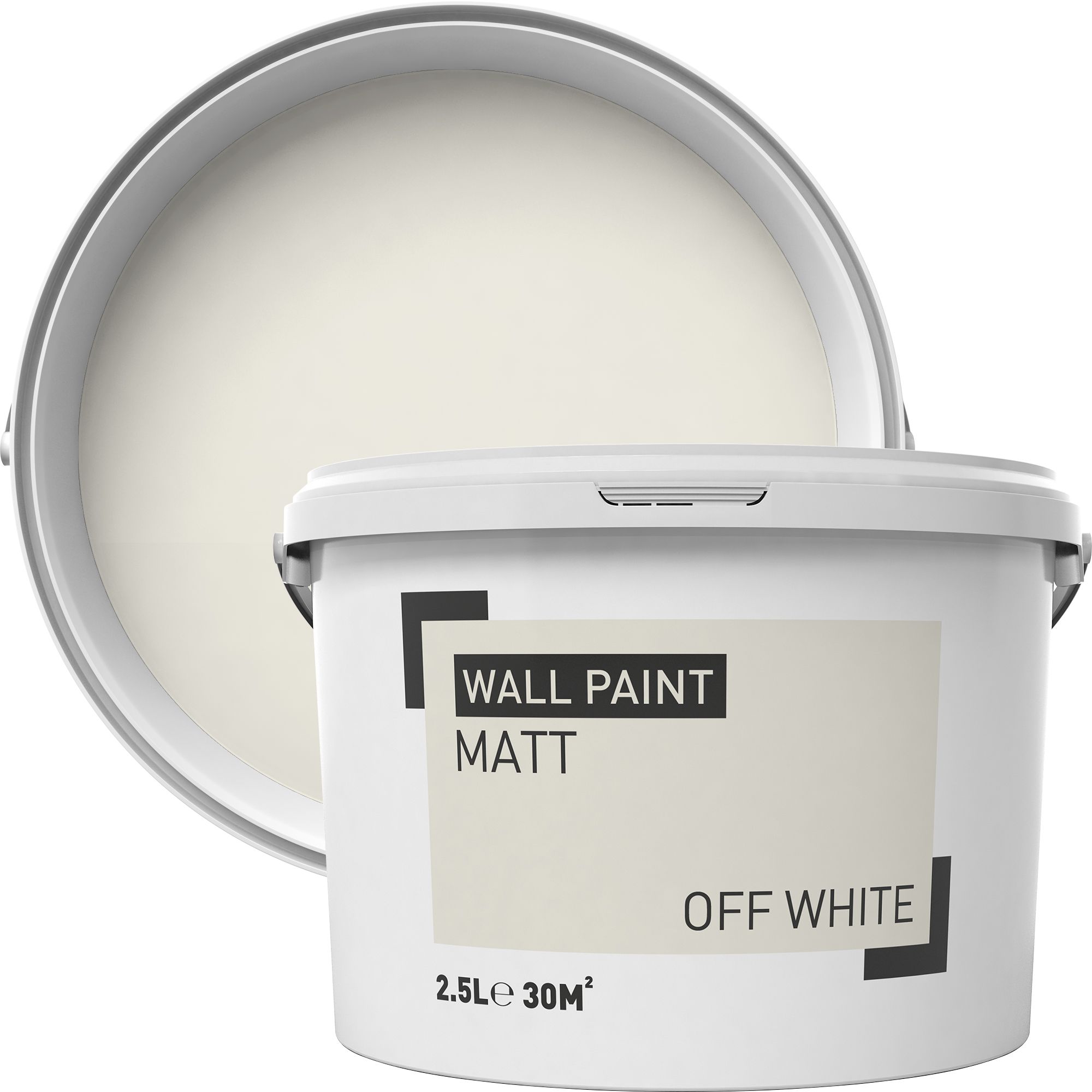 Off white Matt Emulsion paint 2.5L