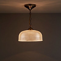 Ola Pendant Antique brass effect 3 Lamp Ceiling light