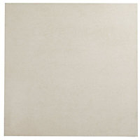Olimpiade Cream Porcelain Floor Tile, Pack of 3, (L)600mm (W)600mm