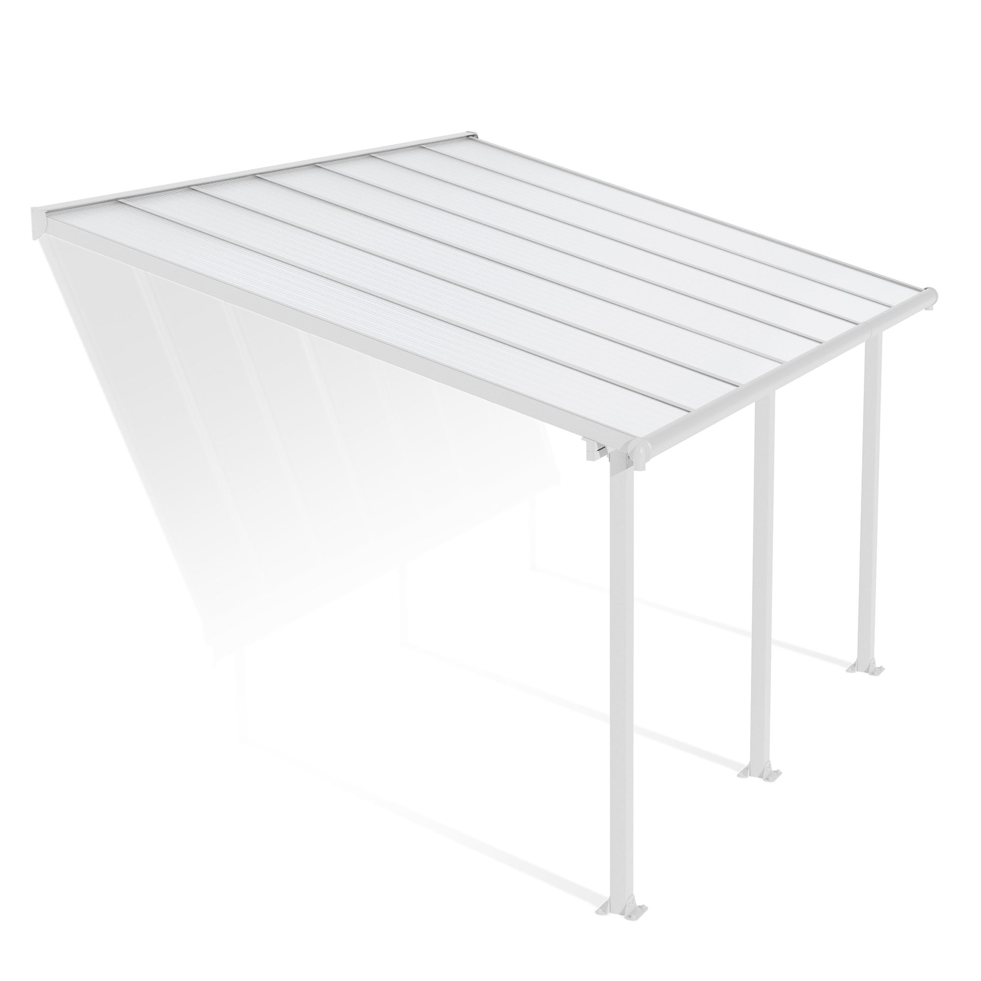 Olympia White Patio cover (H)3050mm (W)2950mm (D)4250mm