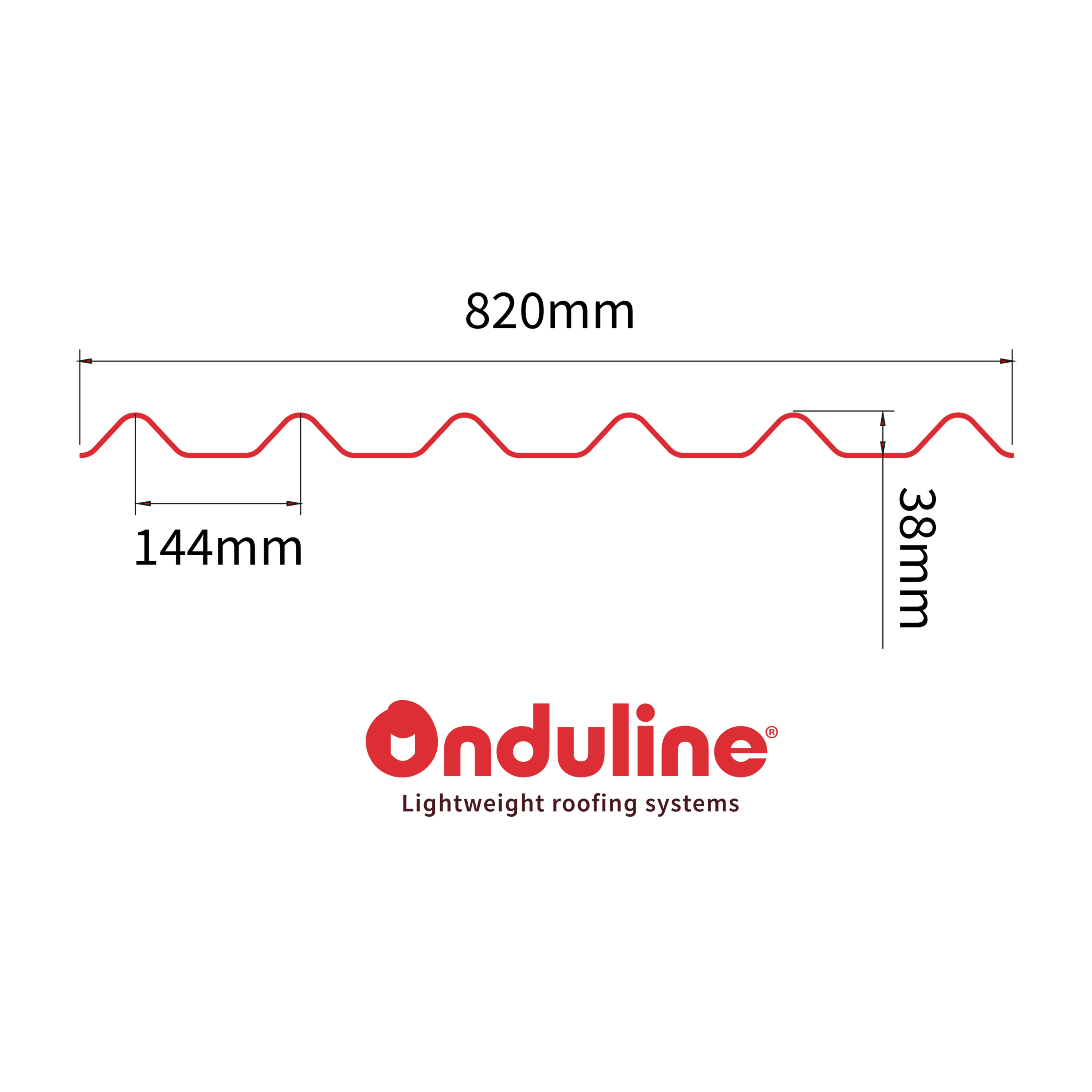 Onduline Black Bitumen Corrugated roofing sheet (L)2m (W)820mm (T)2.6mm - 8