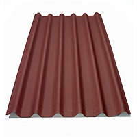 Onduline Red Bitumen Corrugated roofing sheet (L)2m (W)820mm (T)2.6mm