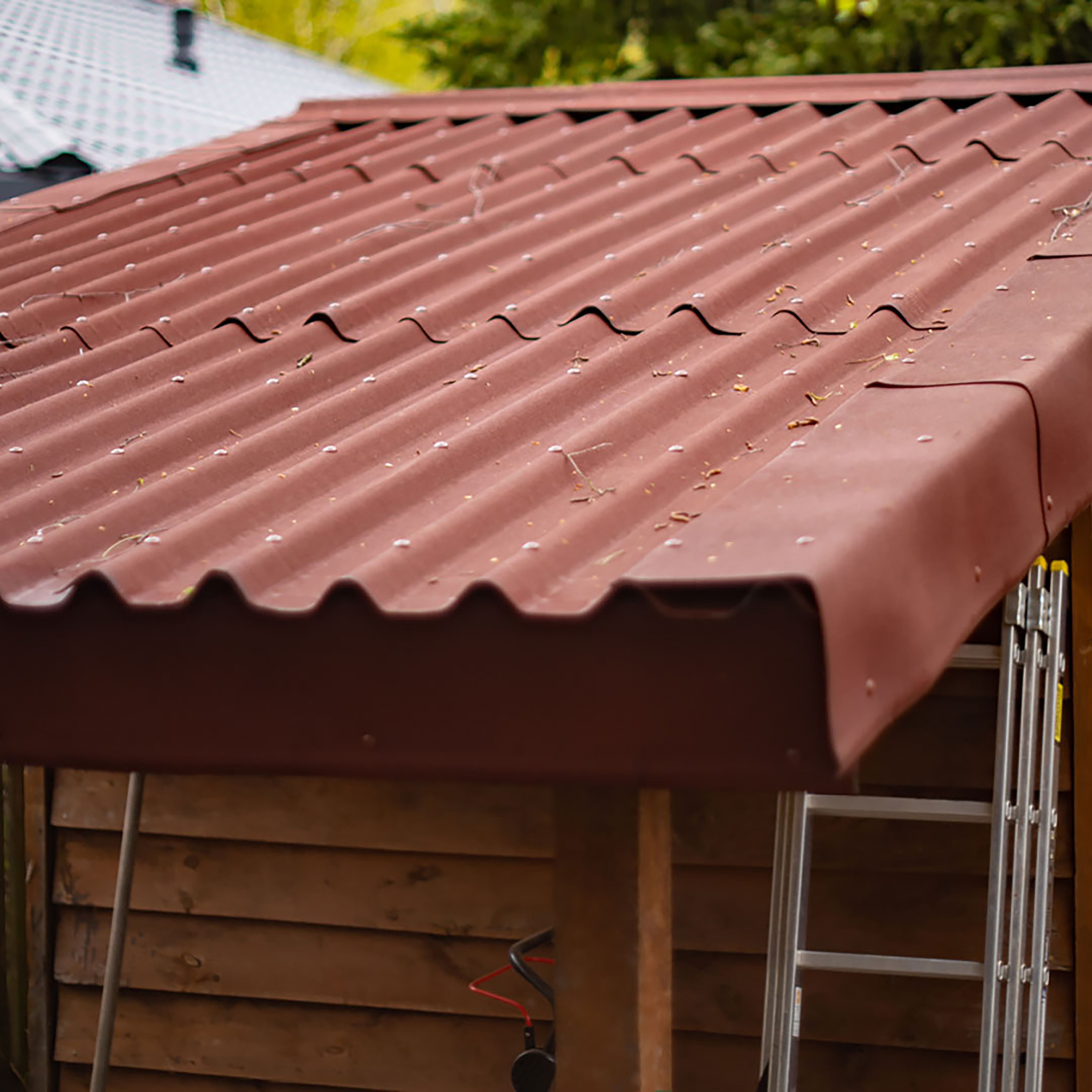 Onduline Red Bitumen Corrugated roofing sheet (L)2m (W)820mm (T)2.6mm - 4