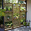 One shelf wall Wood Vertical garden planter (W)60cm
