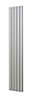 Opague Silver Vertical Radiator, (W)485mm x (H)2000mm