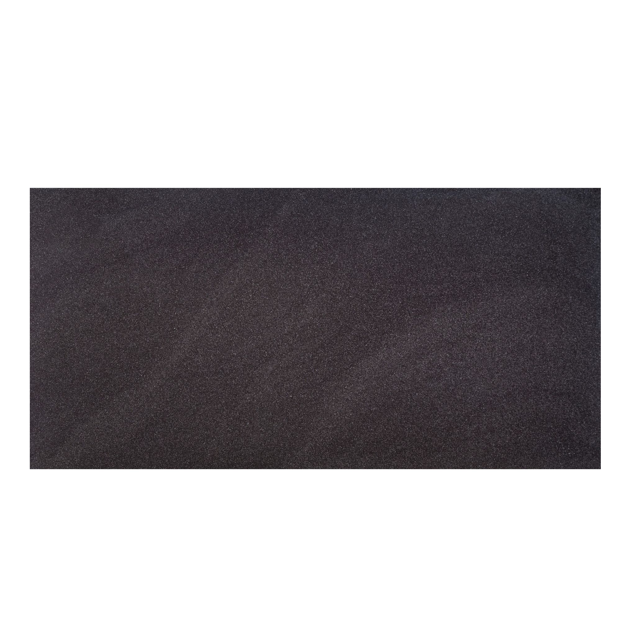 Opulence Black Gloss Ripple Stone effect Porcelain Wall & floor Tile