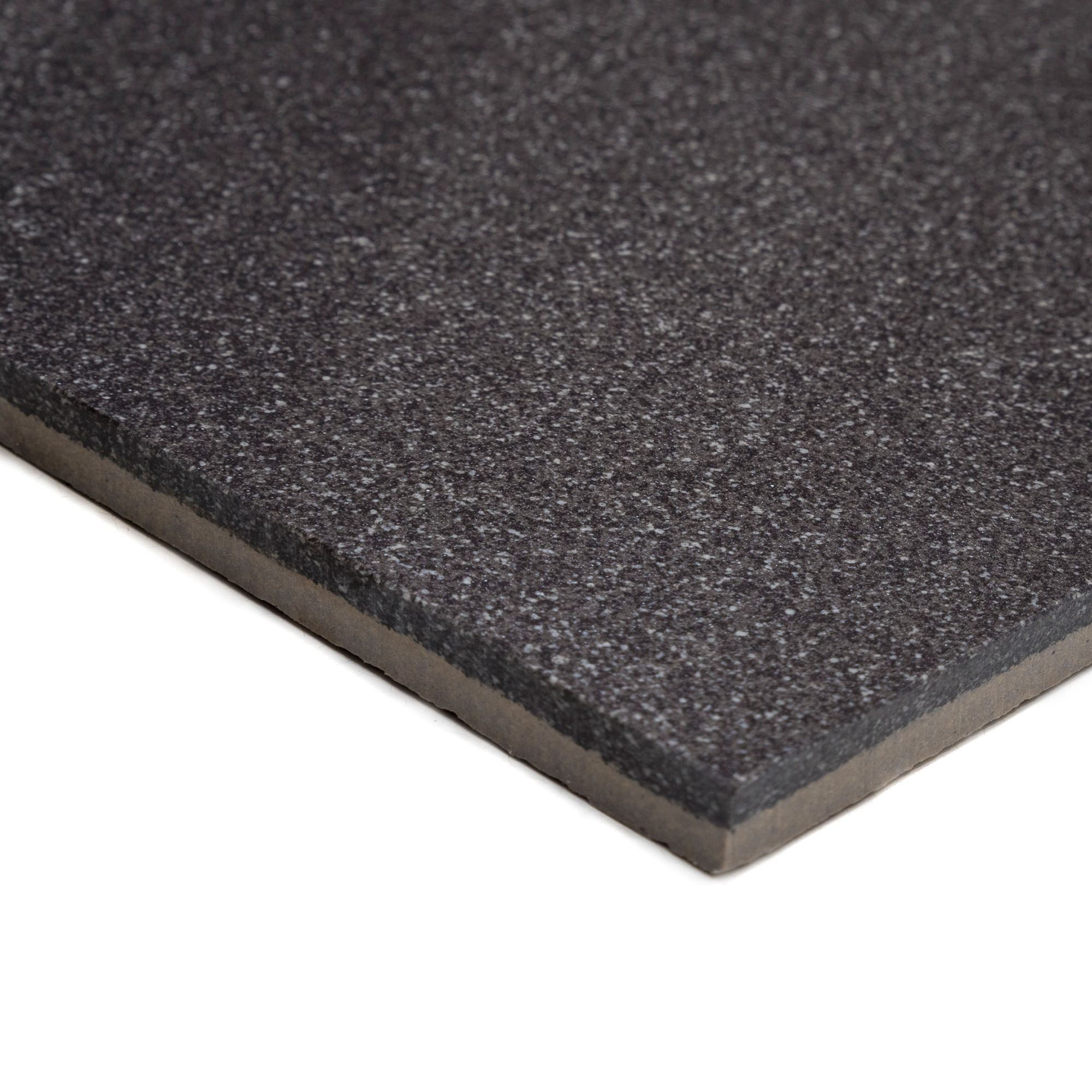 Opulence Black Gloss Ripple Stone effect Porcelain Wall & floor Tile