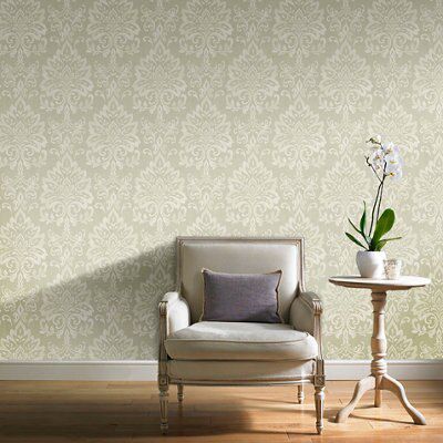 Opulence Green Glitter effect Wallpaper