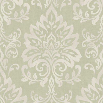 Opulence Green Glitter effect Wallpaper