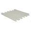 Opulence Light grey Frosted Glass Mosaic tile, (L)294mm (W)323mm