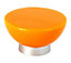 Orange Plastic Round Furniture Knob (Dia)38mm